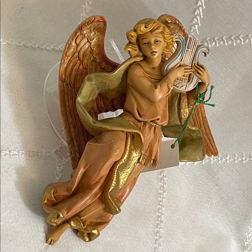 Vintage Simonetti Fontanini Itay Angel Wall Hanging/Ornament 6.75”